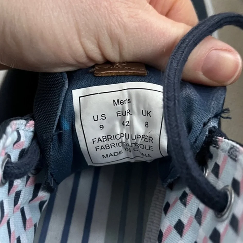 Ben Sherman Men's Navy Blue Bristol Chukka Mid-Top Shoe Sneaker Sz 9